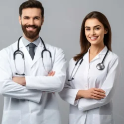 male-female-doctor-together-holding-board